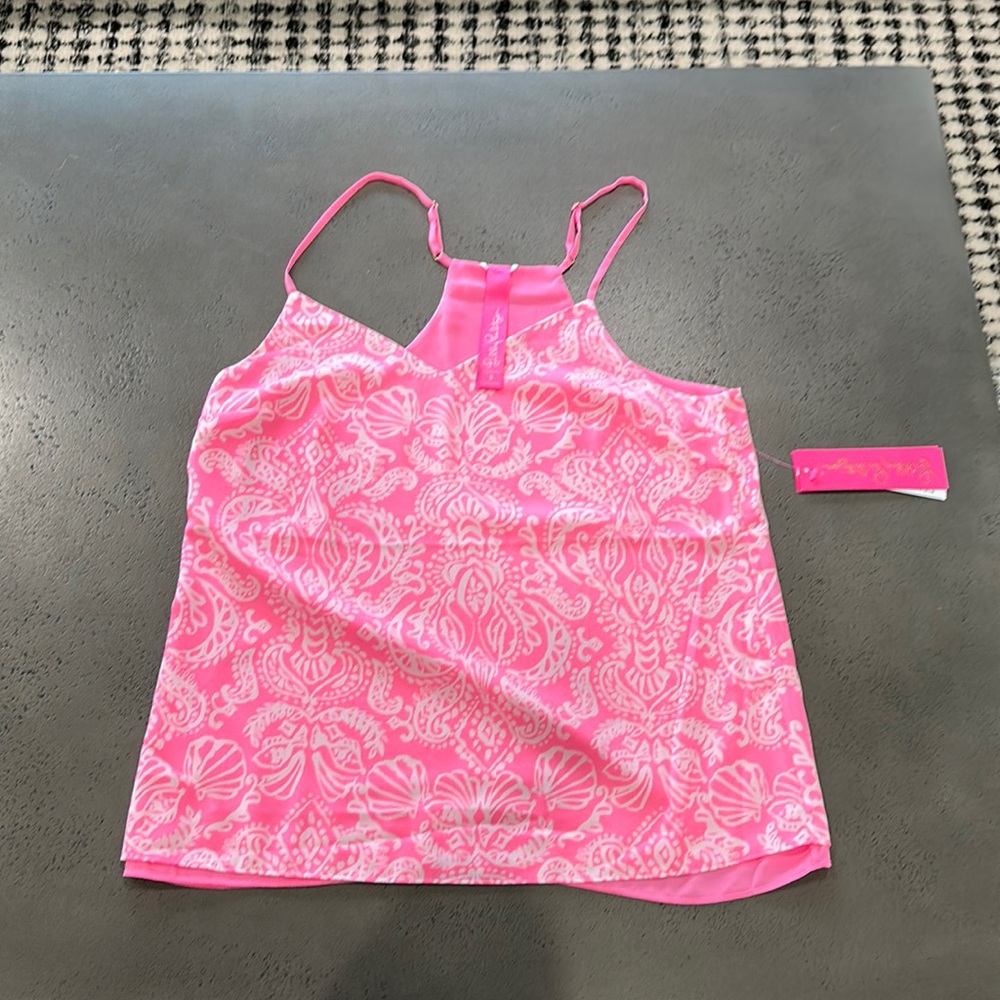 NWT Lilly Pulitzer reversible dusk top 4 HAVANA PINK